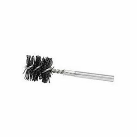 Nylox Burr-Rx Power Tube Brush, 1-1/4 in Brush Dia, 1 in Brush L, 3-1/2 in Overall L, Nylon/Ceramic Fill,  21765